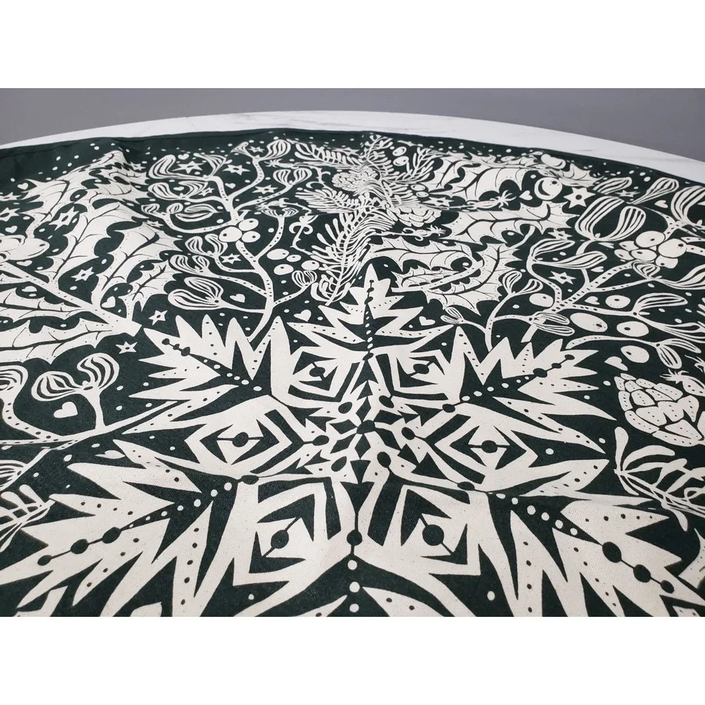FERM LIVING Winter Forest Tree Blanket Skirt Boho Minimalist Scandinavian Nordic